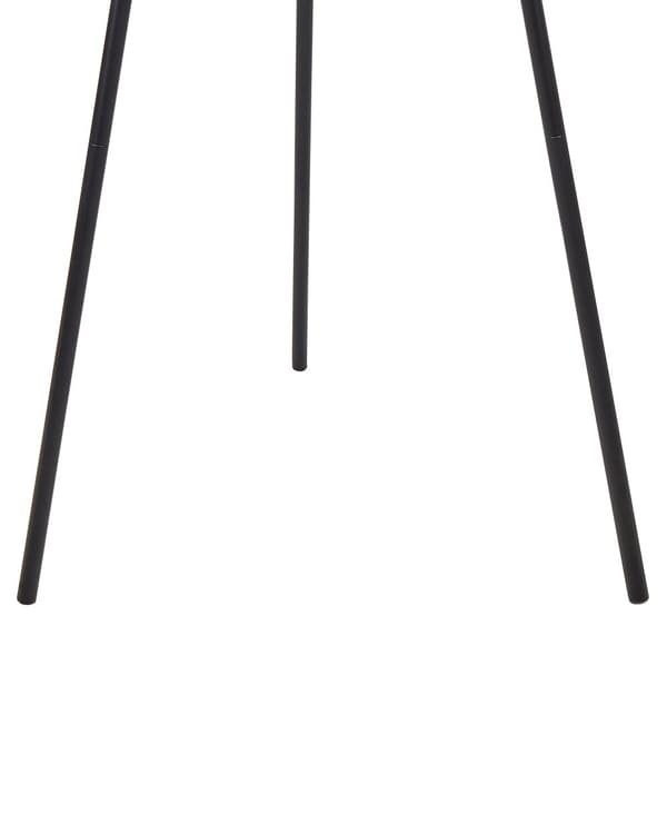 Golvlampa Vit Pappersskärm Svarta Metallben Modern Design Tripod Stående Lampa Vardagsrum