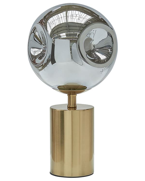 Bordslampa Mässing Metall Glasskärm Modern Glam Design Vardagsrumsbelysning