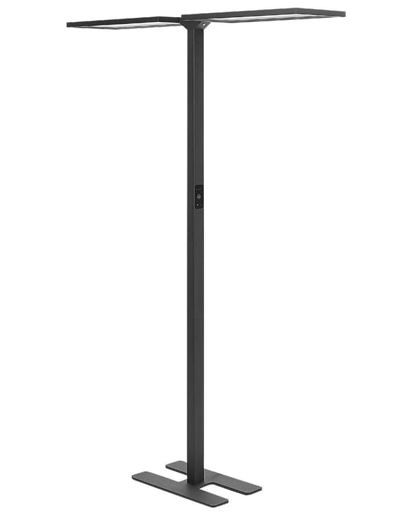 LED-golvlampa Svart Aluminium 196 cm Höjd Touch Switch Dimmer Rörelsesensor Modern 2-punktsbelysning Hemmakontor