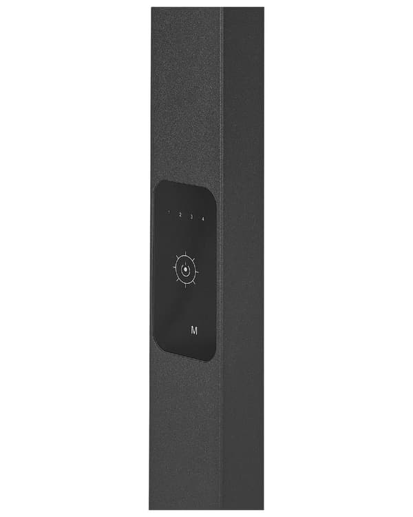 LED-golvlampa Svart Aluminium 196 cm Höjd Touch Switch Dimning Rörelsesensor Modern Belysning Hemmakontor