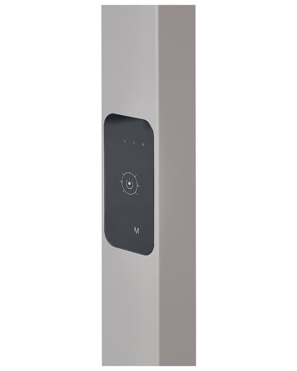 LED-golvlampa Silver Aluminium 196 cm Höjd Touch Switch Dimmer Rörelsesensor Modern 2-punktsbelysning Hemmakontor