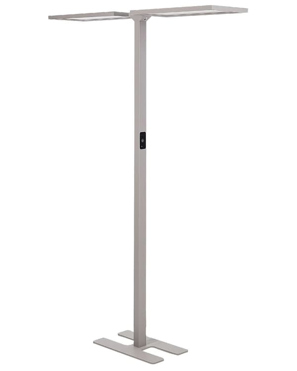 LED-golvlampa Silver Aluminium 196 cm Höjd Touch Switch Dimmer Rörelsesensor Modern 2-punktsbelysning Hemmakontor