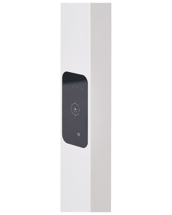 LED-golvlampa Vit Aluminium 196 cm Höjd Touch Switch Dimmer Rörelsesensor Modern 2-punktsbelysning Hemmakontor