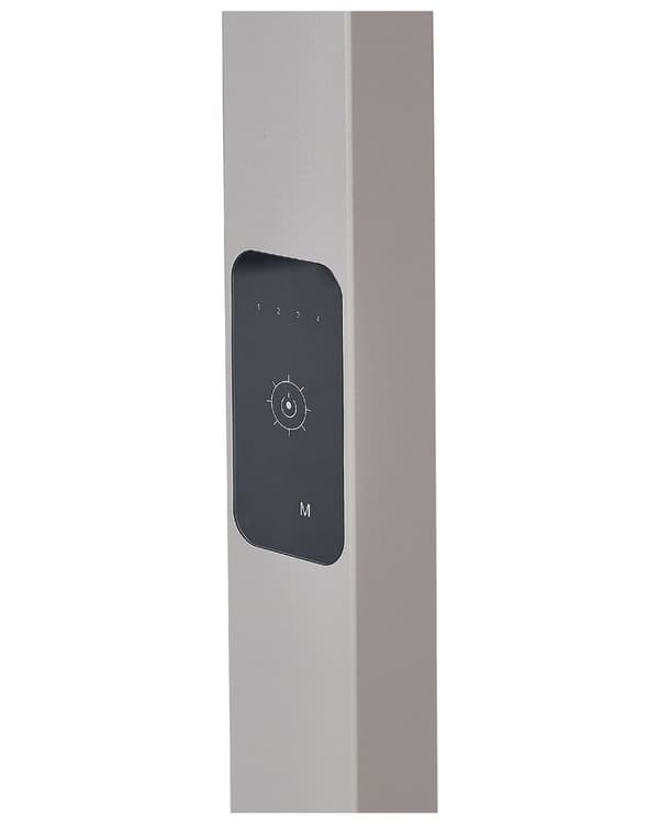 LED-golvlampa Silver Aluminium 196 cm Höjd Touch Switch Dimning Rörelsesensor Modern Belysning Hemmakontor