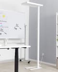 Miniatyrbild 4 av 11: LED-golvlampa Vit Aluminium 197 cm Höjd Knopp Strömbrytare Dimning Modern Industriell Belysning Hemmakontor