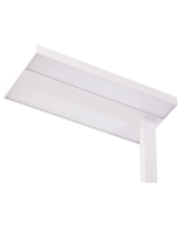 LED-golvlampa Vit Aluminium 197 cm Höjd Knopp Strömbrytare Dimning Modern Industriell Belysning Hemmakontor