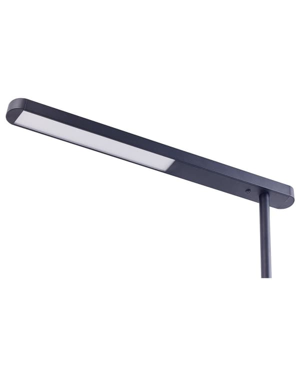 LED-golvlampa Svart Aluminium 186 cm Höjd Strömbrytare Modern Industriell Belysning Hemmakontor