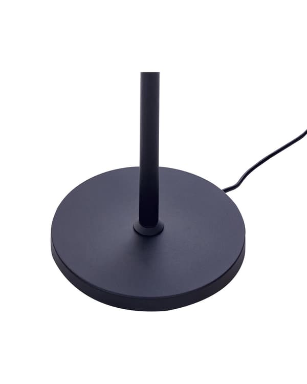 LED-golvlampa Svart Aluminium 186 cm Höjd Strömbrytare Modern Industriell Belysning Hemmakontor