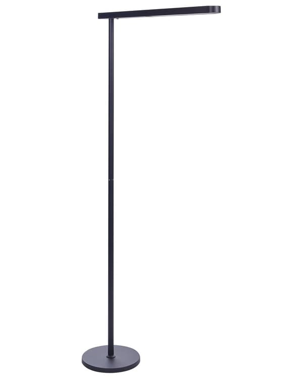 LED-golvlampa Svart Aluminium 186 cm Höjd Strömbrytare Modern Industriell Belysning Hemmakontor