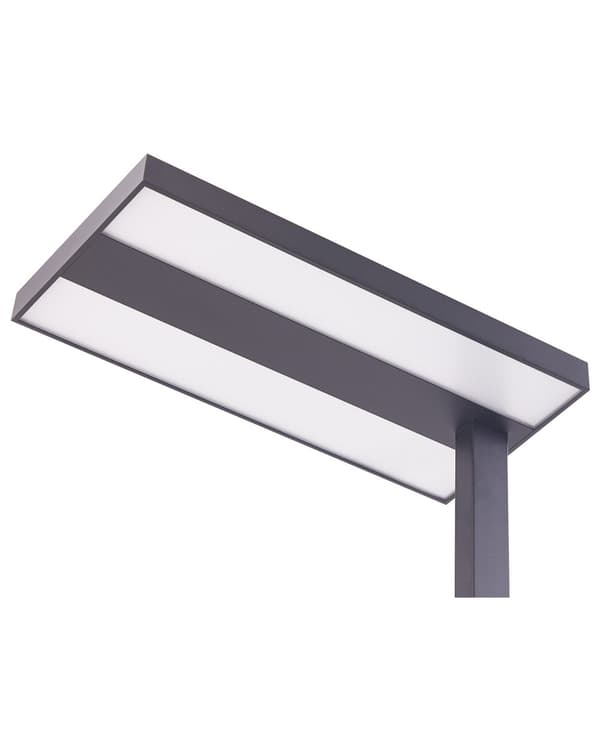 LED-golvlampa Svart Aluminium 197 cm Höjd Knopp Strömbrytare Dimning Modern Industriell Belysning Hemmakontor