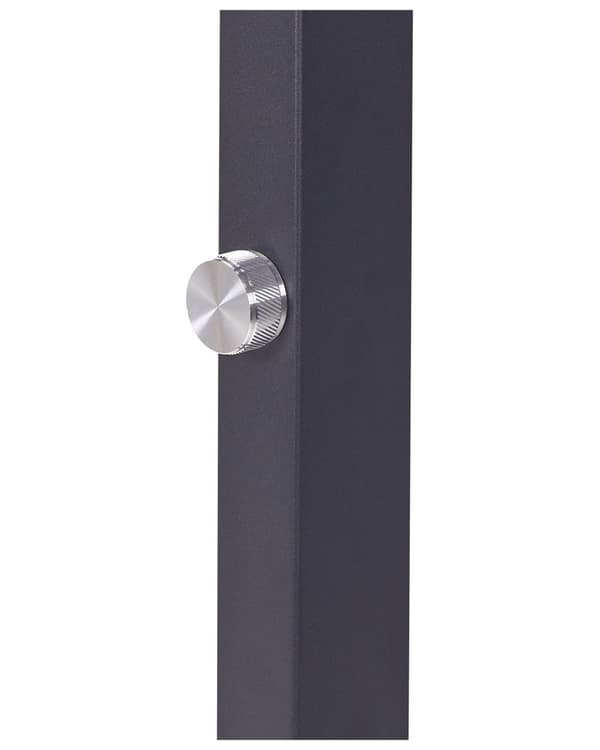 LED-golvlampa Svart Aluminium 197 cm Höjd Knopp Strömbrytare Dimning Modern Industriell Belysning Hemmakontor