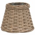 Miniatyrbillede 1 af 7: vidaXL lampeskærm til loftlampe Ø15x12 cm flet brun