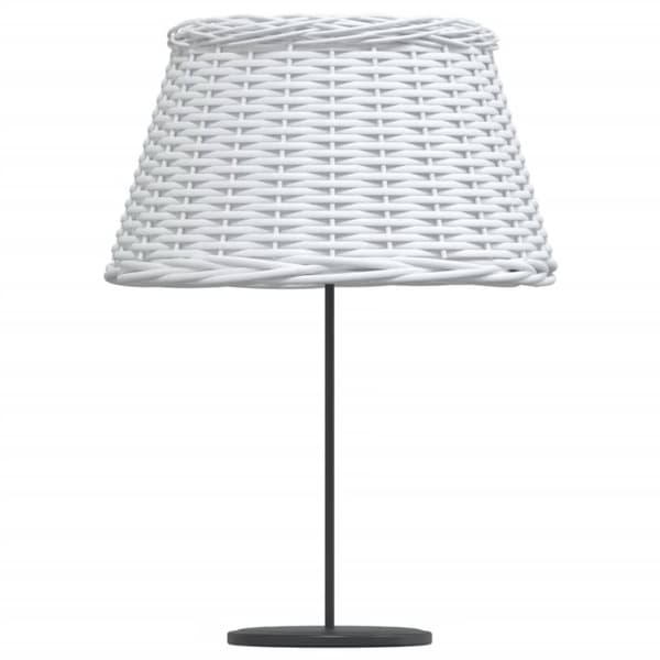 vidaXL Lampunvarjostin valkoinen Ø50x30 cm paju