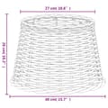 Pikkukuva 6 / 7: vidaXL Lampunvarjostin ruskea Ø40x26 cm paju