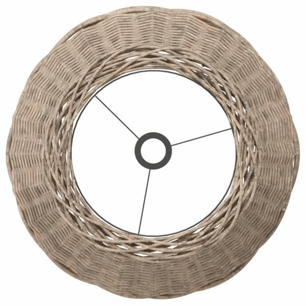 vidaXL lampeskærm til loftlampe Ø50x30 cm flet brun