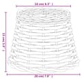 Pikkukuva 6 / 7: vidaXL Lampunvarjostin ruskea Ø20x15 cm paju