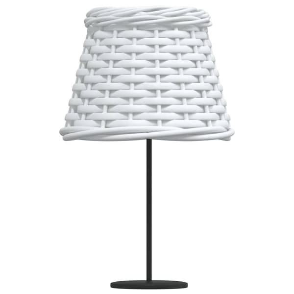 vidaXL Lampskärm vit Ø15x12 cm korgmaterial