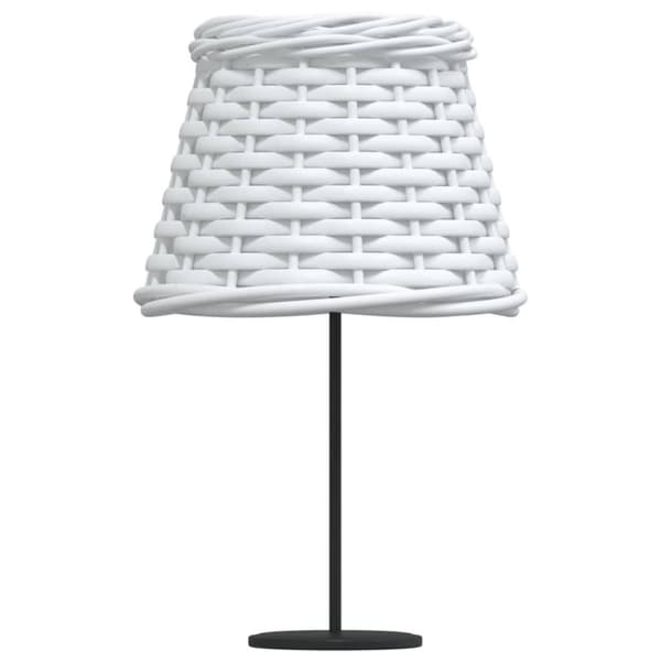 vidaXL Lampskärm vit Ø15x12 cm korgmaterial