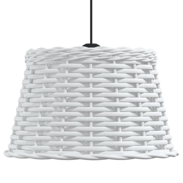 vidaXL Kattovalaisimen varjostin valkoinen Ø38x23 cm paju