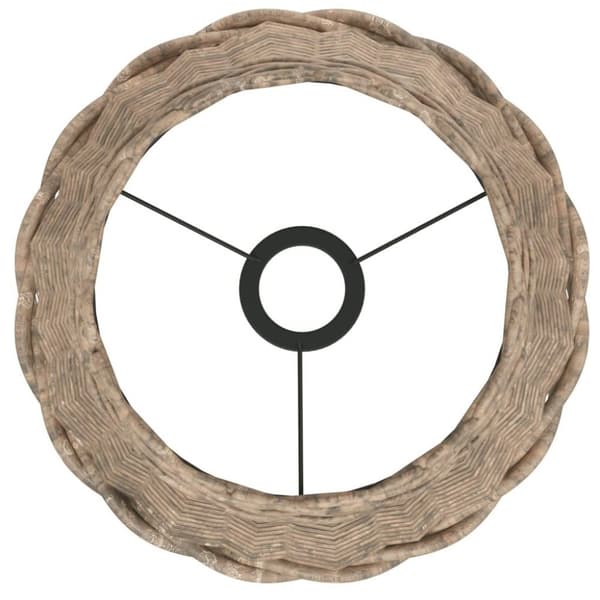 vidaXL Taklampeskjerm brun Ø30x20 cm flettet