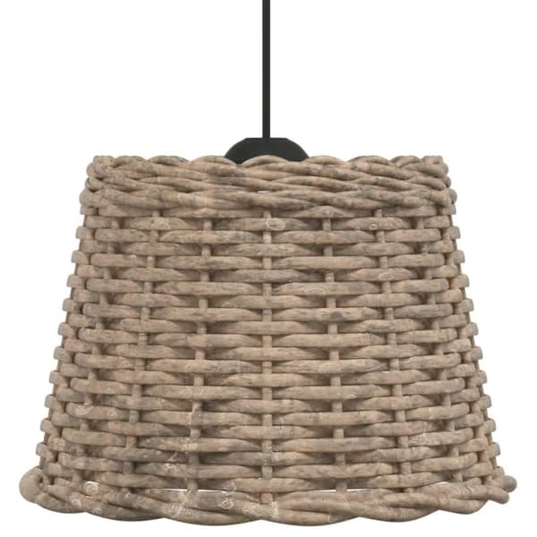 vidaXL Kattovalaisimen varjostin ruskea Ø30x20 cm paju