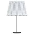 Miniatyrbild 4 av 7: vidaXL Lampskärm vit Ø30x20 cm korgmaterial