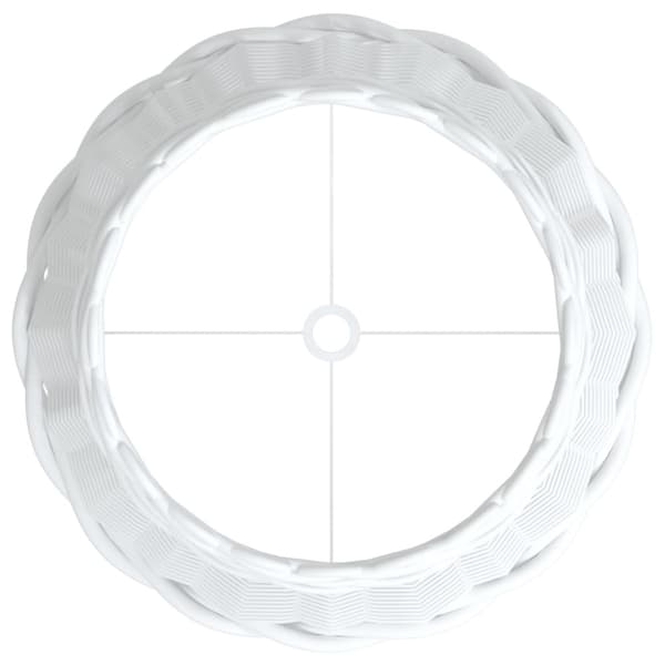 vidaXL Lampskärm vit Ø30x20 cm korgmaterial