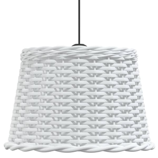 vidaXL Kattovalaisimen varjostin valkoinen Ø40x26 cm paju