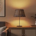 Miniatyrbild 3 av 7: vidaXL Lampskärm brun Ø50x30 cm korgmaterial