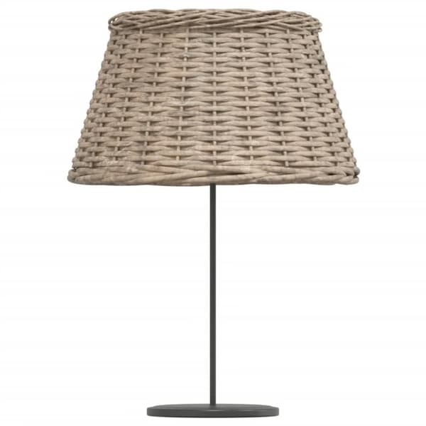 vidaXL Lampskärm brun Ø50x30 cm korgmaterial