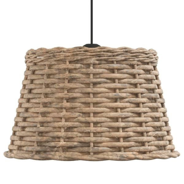 vidaXL Kattovalaisimen varjostin ruskea Ø38x23 cm paju