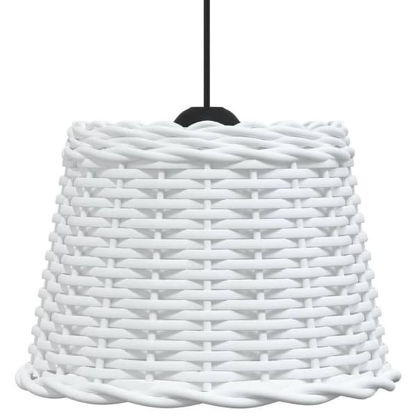 vidaXL lampeskærm til loftlampe Ø30x20 cm flet hvid