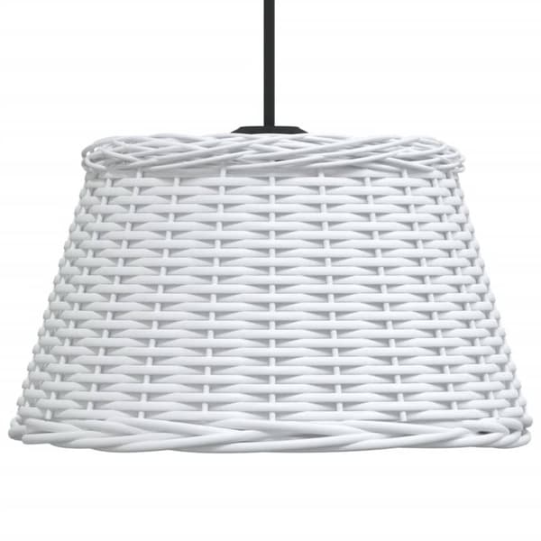 vidaXL Kattovalaisimen varjostin valkoinen Ø50x30 cm paju