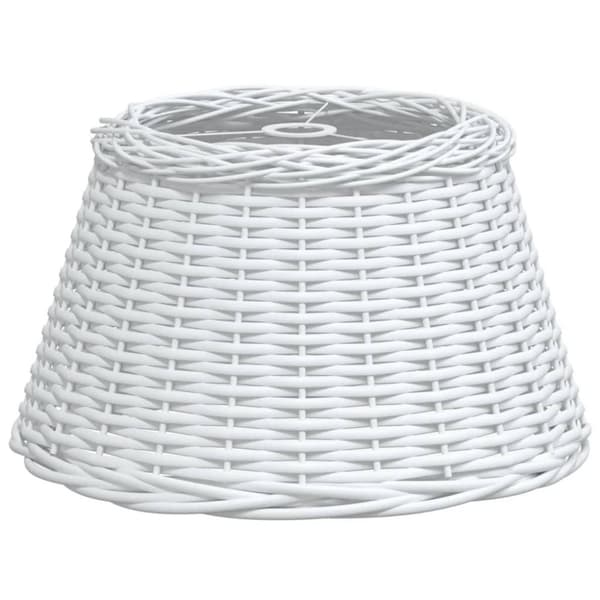 vidaXL Kattovalaisimen varjostin valkoinen Ø50x30 cm paju