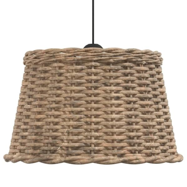 vidaXL lampeskærm til loftlampe Ø45x28 cm flet brun