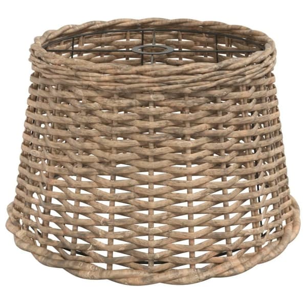 vidaXL lampeskærm til loftlampe Ø45x28 cm flet brun