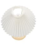 Miniatyrbild 5 av 9: Bordslampa Ljus Ek Trä Bomull Vit Skärm 38 cm Nattduksbord Ljus Belysning Retro Elegant