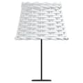 Miniatyrbild 4 av 7: vidaXL Lampskärm vit Ø20x15 cm korgmaterial