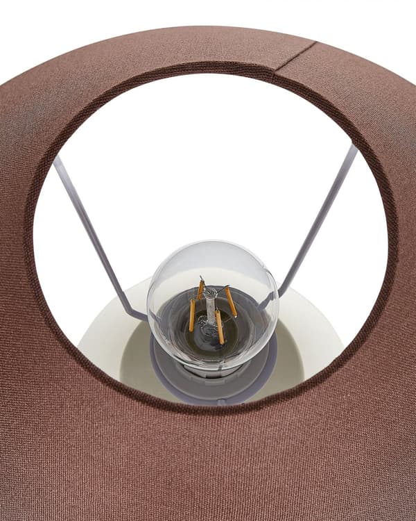 Bordslampa Beige Keramisk Bas Linne Skärm 52 cm Tyg Trumma Svart Sängbord Vardagsrum Sovrum Belysning Traditionell