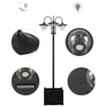 Miniatyrbild 6 av 7: Rootz Solar Light - Garden Light - Waterproof Garden Lamp - Stainless Steel Solar Light - Flower Pot Base Light - Black - 60 X 55 X 189 Cm