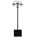 Miniatyrbild 1 av 7: Rootz Solar Light - Garden Light - Waterproof Garden Lamp - Stainless Steel Solar Light - Flower Pot Base Light - Black - 60 X 55 X 189 Cm