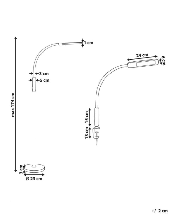 LED-golvlampa med Fjärrkontroll Svart Metall Syntetiskt Material Touchknapp Dimbar Modern Industriell Belysning Hemmakontor