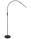 Miniatyrbild 7 av 11: LED-Golvlampa Svart Metall Syntetiskt Material Steglös Dimning med Fjärrkontroll Modern Industriell Belysning Hemmakontor
