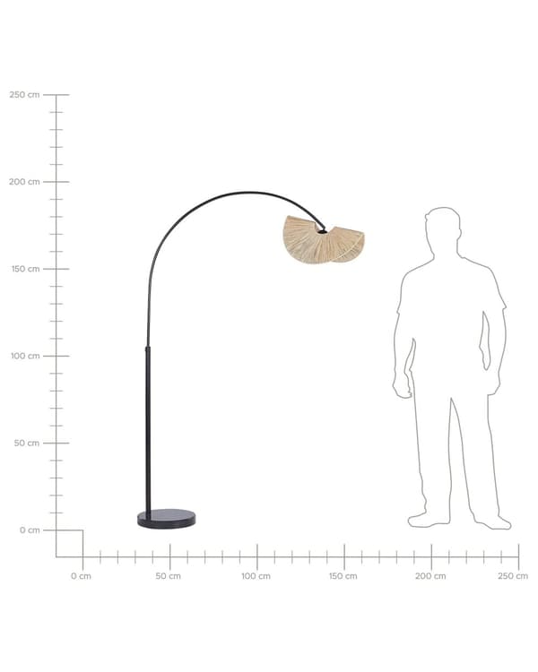 Golvlampa Naturlig Pappersmassa Strukturerad Skärm Japandi Naturlig Stil Kök Sovrum Matsal Vardagsum