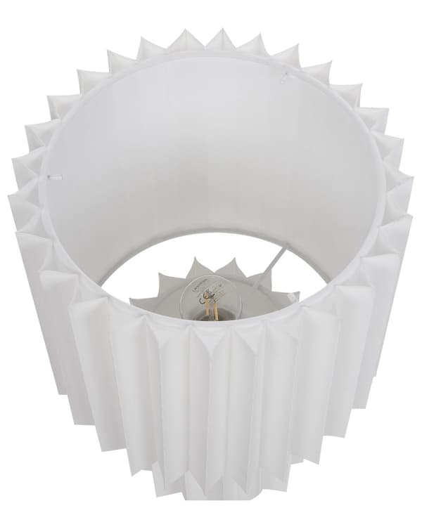 Sänglampa Vit linnebas Trumskärm i tyg 40 cm Modern stil Vardagsrum Sovrum