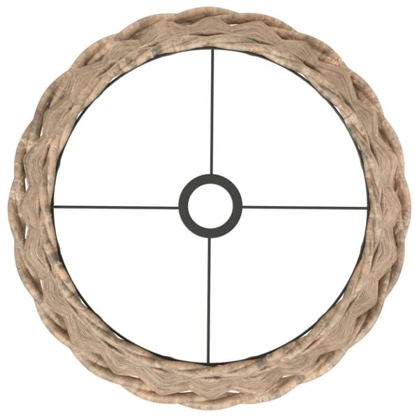 lampeskærm til loftlampe Ø40x26 cm flet brun