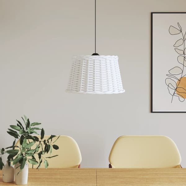 Kattovalaisimen varjostin valkoinen Ø45x28 cm paju