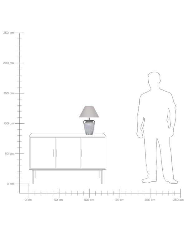 Bordslampa Grå Keramisk Bas Linne Justerbar Konskärm Modern Minimalistisk Design Vardagsrum Sovrum