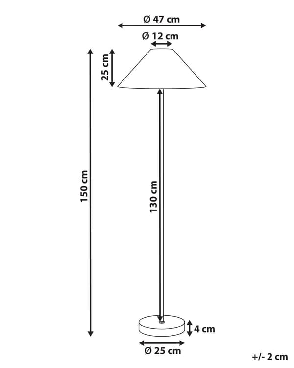 Golvlampa Svart och Beige Rosa och Blå Pappersrep Skärm Metallfot Vardagsrum Sovrum Belysning