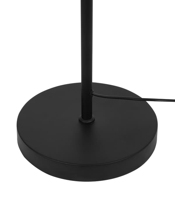 Golvlampa Svart och Beige Rosa och Blå Pappersrep Skärm Metallfot Vardagsrum Sovrum Belysning